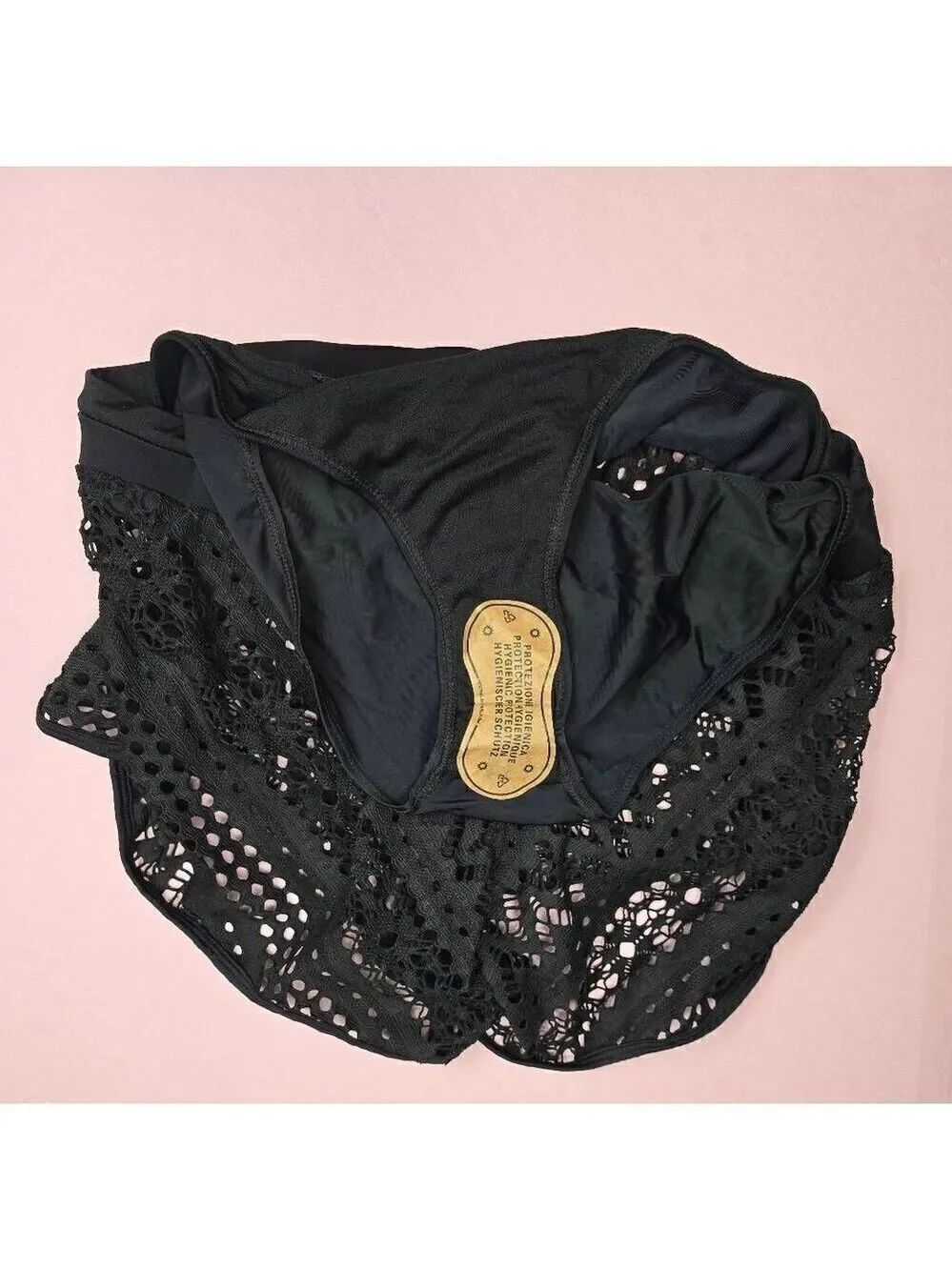 Unbranded Black Black Lace Swim shorts XL